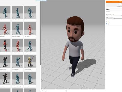 Cartoon Male Character Rigged 057 3D Model