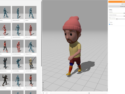 Cartoon Male Character Rigged 058 3D Model