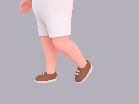 Cartoon Male Character Rigged 059 3D Модель