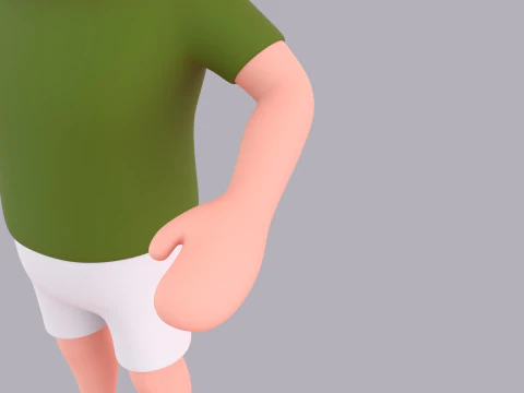 Cartoon Male Character Rigged 059 3D Model