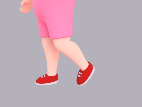 Cartoon Male Character Rigged 060 3D Model