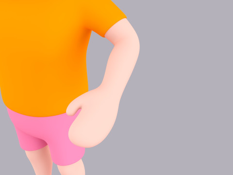Cartoon Male Character Rigged 060 3D Model