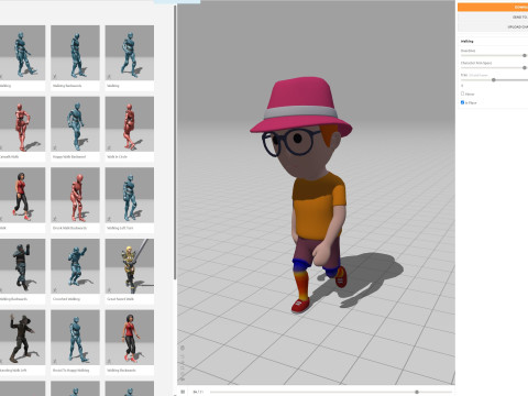 Cartoon Male Character Rigged 060 3D Model