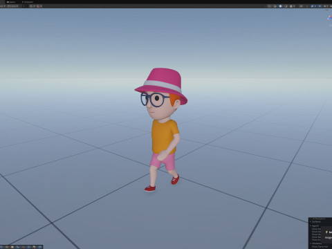 Cartoon Male Character Rigged 060 3D Model