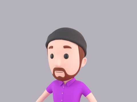 Cartoon Male Character Rigged 061 Modèle 3D