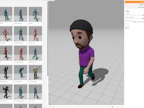 Cartoon Male Character Rigged 061 Modèle 3D