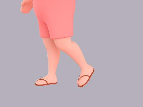 Cartoon Male Character Rigged 062 3D Model