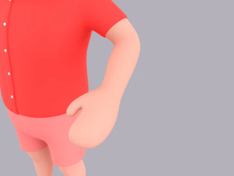 Cartoon Male Character Rigged 062 3D Model
