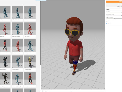 Cartoon Male Character Rigged 062 3D Model