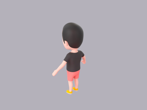 Cartoon Male Character Rigged 063 3D Model