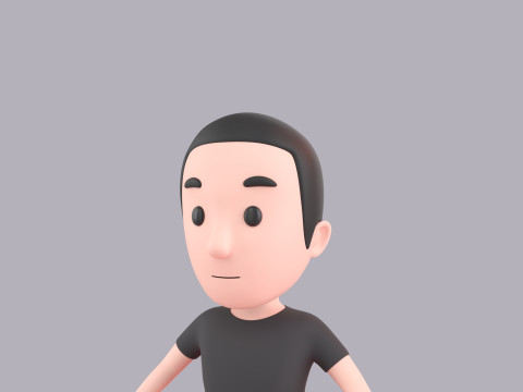 Cartoon Male Character Rigged 063 3D Model