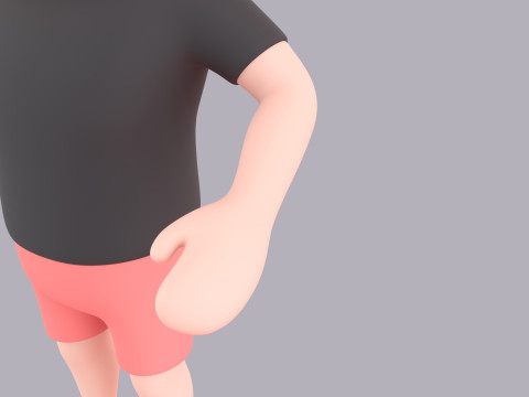 Cartoon Male Character Rigged 063 3D Model
