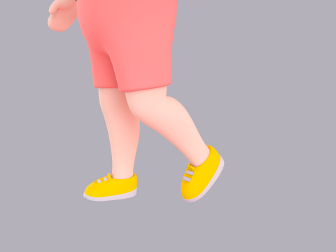 Cartoon Male Character Rigged 063 3D Model