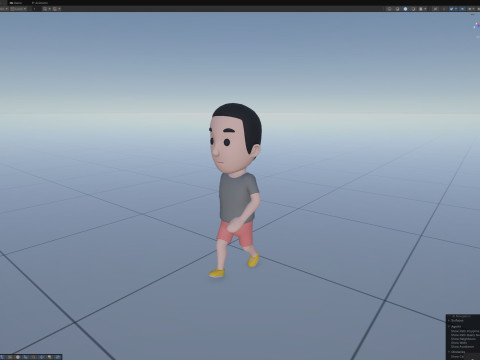 Cartoon Male Character Rigged 063 3D Model