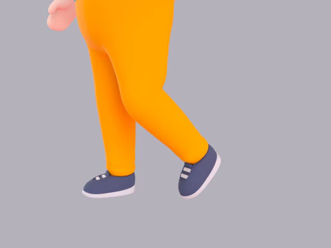 Cartoon Male Character Rigged 064 3D Model