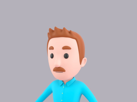 Cartoon Male Character Rigged 064 Modelo 3D