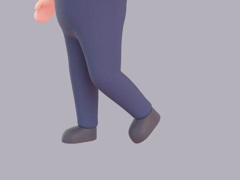 Cartoon Male Character Rigged 065 3D Model