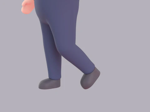 Cartoon Male Character Rigged 065 3D Model