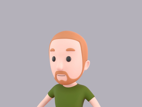 Cartoon Male Character Rigged 065 3D Model