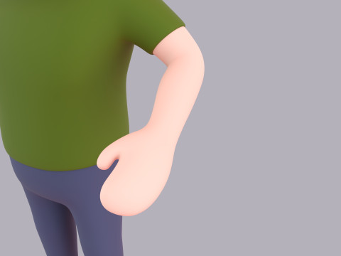 Cartoon Male Character Rigged 065 3D Model