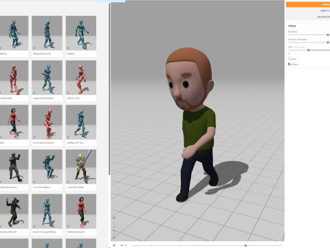 Cartoon Male Character Rigged 065 3D Model