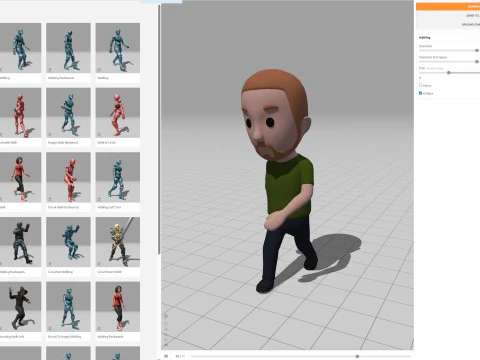 Cartoon Male Character Rigged 065 3D Model