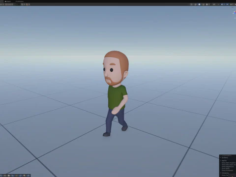 Cartoon Male Character Rigged 065 3D Model