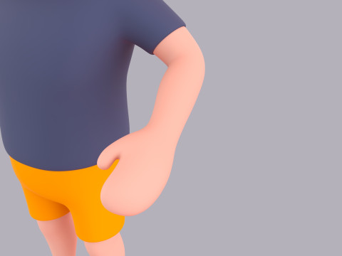Cartoon Male Character Rigged 066 Modelo 3D