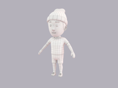 Cartoon Male Character Rigged 066 Modelo 3D
