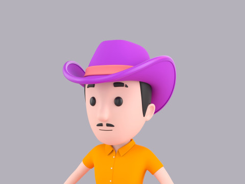 Cartoon Male Character Rigged 067 Modèle 3D
