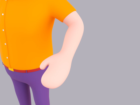 Cartoon Male Character Rigged 067 Modèle 3D
