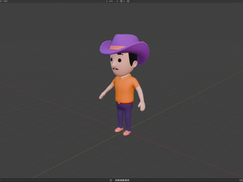 Cartoon Male Character Rigged 067 Modèle 3D