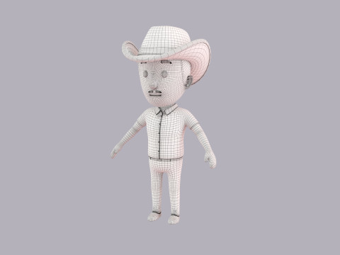 Cartoon Male Character Rigged 067 Modèle 3D