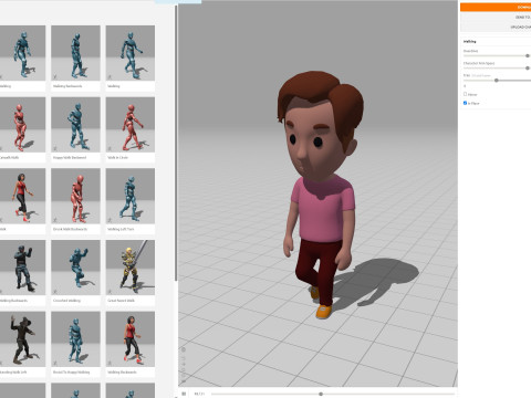 Cartoon Male Character Rigged 068 3D Model