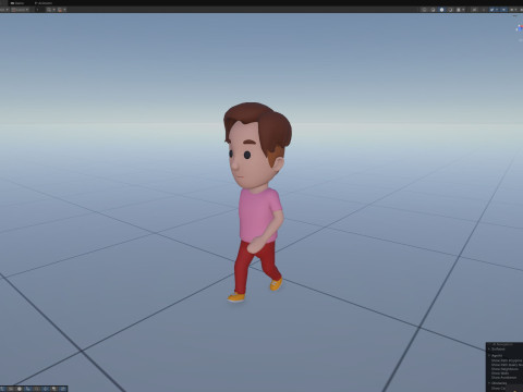 Cartoon Male Character Rigged 068 3D Model