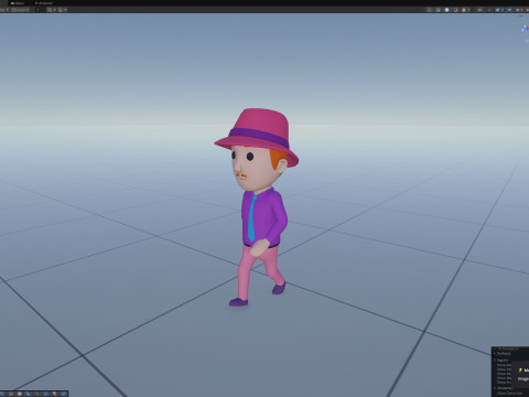 Cartoon Male Character Rigged 069 3Dモデル