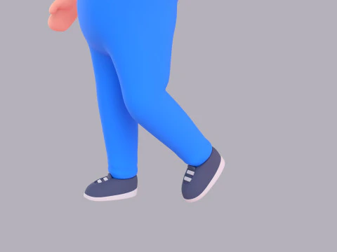 Cartoon Male Character Rigged 070 3D Model