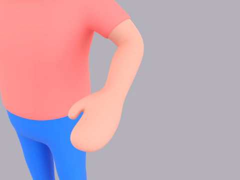 Cartoon Male Character Rigged 070 3D Model