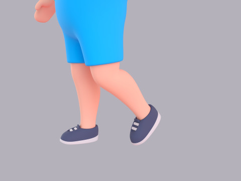 Cartoon Male Character Rigged 071 3D 모델