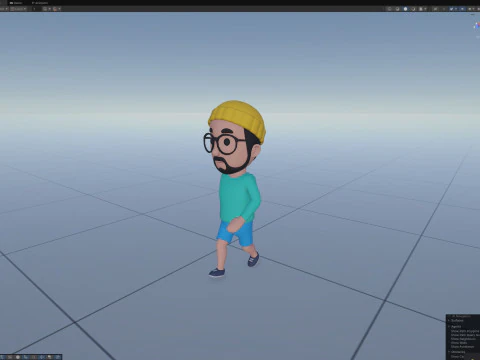 Cartoon Male Character Rigged 071 3D Model
