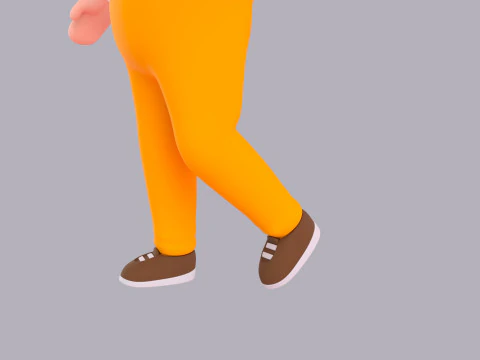 Cartoon Male Character Rigged 072 3D Model