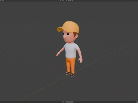 Cartoon Male Character Rigged 072 Modelo 3D