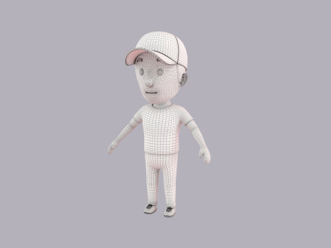 Cartoon Male Character Rigged 072 Modelo 3D