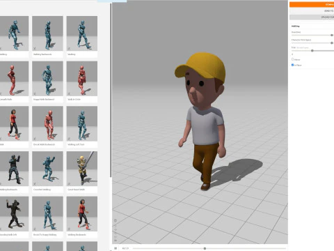 Cartoon Male Character Rigged 072 3D Model