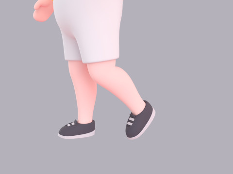 Cartoon Male Character Rigged 073 3D Model