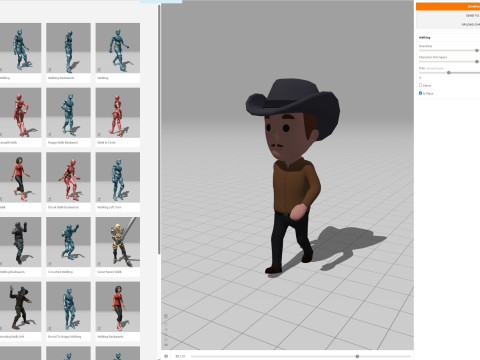 Cartoon Male Character Rigged 074 3D Model