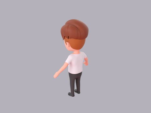 Cartoon Male Character Rigged 075 3Dモデル