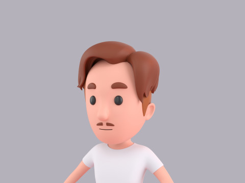 Cartoon Male Character Rigged 075 3Dモデル
