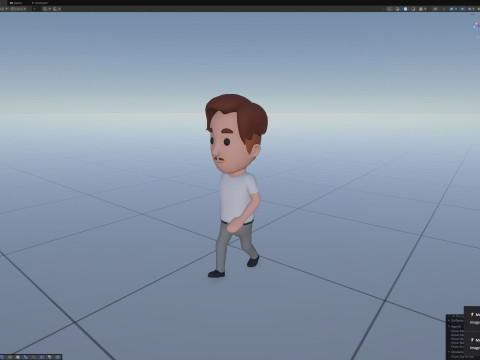 Cartoon Male Character Rigged 075 3Dモデル