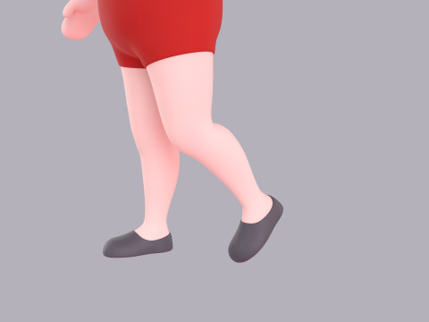 Cartoon Female Character Rigged 080 Modelo 3D